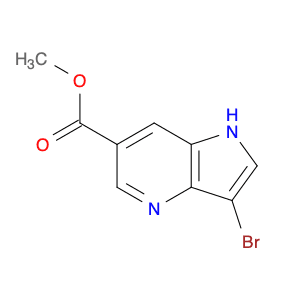 1H-Pyrrolo[3,2-b]pyridine-6-carboxylic acid, 3-bromo-, methyl ester