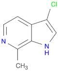 1H-Pyrrolo[2,3-c]pyridine, 3-chloro-7-methyl-