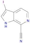 1H-Pyrrolo[2,3-c]pyridine-7-carbonitrile, 3-iodo-