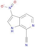 1H-Pyrrolo[2,3-c]pyridine-7-carbonitrile, 3-nitro-