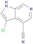 1H-Pyrrolo[2,3-c]pyridine-4-carbonitrile, 3-chloro-