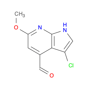 1H-Pyrrolo[2,3-b]pyridine-4-carboxaldehyde, 3-chloro-6-methoxy-
