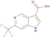 1H-Pyrrolo[3,2-c]pyridine-3-carboxylic acid, 6-(trifluoromethyl)-
