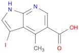 1H-Pyrrolo[2,3-b]pyridine-5-carboxylic acid, 3-iodo-4-methyl-