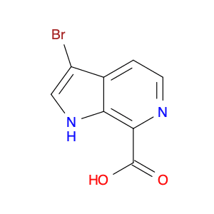 1H-Pyrrolo[2,3-c]pyridine-7-carboxylic acid, 3-bromo-