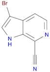 1H-Pyrrolo[2,3-c]pyridine-7-carbonitrile, 3-bromo-