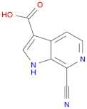 1H-Pyrrolo[2,3-c]pyridine-3-carboxylic acid, 7-cyano-