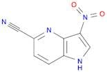 1H-Pyrrolo[3,2-b]pyridine-5-carbonitrile, 3-nitro-