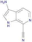 1H-Pyrrolo[2,3-c]pyridine-7-carbonitrile, 3-amino-