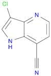 1H-Pyrrolo[3,2-b]pyridine-7-carbonitrile, 3-chloro-