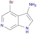 1H-Pyrrolo[2,3-c]pyridin-3-amine, 4-bromo-