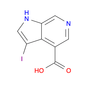1H-Pyrrolo[2,3-c]pyridine-4-carboxylic acid, 3-iodo-