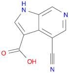 1H-Pyrrolo[2,3-c]pyridine-3-carboxylic acid, 4-cyano-