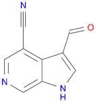 1H-Pyrrolo[2,3-c]pyridine-4-carbonitrile, 3-formyl-