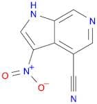 1H-Pyrrolo[2,3-c]pyridine-4-carbonitrile, 3-nitro-