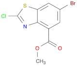 4-Benzothiazolecarboxylic acid, 6-bromo-2-chloro-, methyl ester