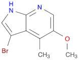 1H-Pyrrolo[2,3-b]pyridine, 3-bromo-5-methoxy-4-methyl-
