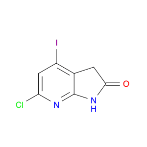 2H-Pyrrolo[2,3-b]pyridin-2-one, 6-chloro-1,3-dihydro-4-iodo-