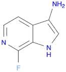 1H-Pyrrolo[2,3-c]pyridin-3-amine, 7-fluoro-