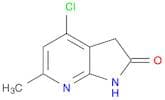 2H-Pyrrolo[2,3-b]pyridin-2-one, 4-chloro-1,3-dihydro-6-methyl-