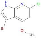 1H-Pyrrolo[2,3-b]pyridine, 3-bromo-6-chloro-4-methoxy-