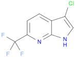 1H-Pyrrolo[2,3-b]pyridine, 3-chloro-6-(trifluoromethyl)-