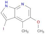 1H-Pyrrolo[2,3-b]pyridine, 3-iodo-5-methoxy-4-methyl-