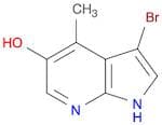 1H-Pyrrolo[2,3-b]pyridin-5-ol, 3-bromo-4-methyl-