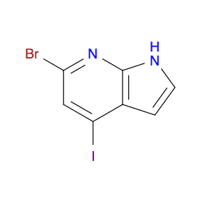 1H-Pyrrolo[2,3-b]pyridine, 6-bromo-4-iodo-