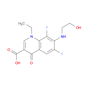 3-Quinolinecarboxylic acid, 1-ethyl-6,8-difluoro-1,4-dihydro-7-[(2-hydroxyethyl)amino]-4-oxo-