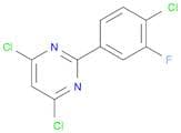 Pyrimidine, 4,6-dichloro-2-(4-chloro-3-fluorophenyl)-