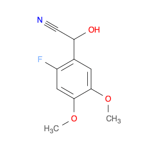 Benzeneacetonitrile, 2-fluoro-α-hydroxy-4,5-dimethoxy-