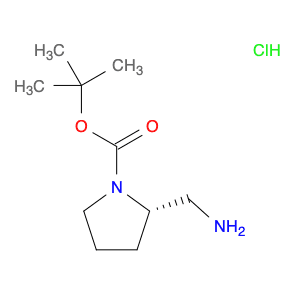 1-Pyrrolidinecarboxylic acid, 2-(aminomethyl)-, 1,1-dimethylethyl ester, hydrochloride (1:1), (2S)-