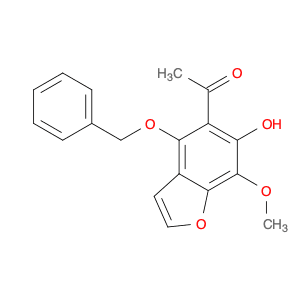 Ethanone, 1-[6-hydroxy-7-methoxy-4-(phenylmethoxy)-5-benzofuranyl]-