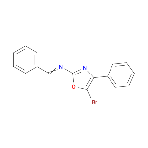 2-Oxazolamine, 5-bromo-4-phenyl-N-(phenylmethylene)-