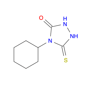4-Cyclohexyl-5-mercapto-2,4-dihydro-3h-1,2,4-triazol-3-one