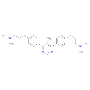 Ethanamine, 2,2'-[(5-methyl-4,6-pyrimidinediyl)bis(4,1-phenylenethio)]bis[N,N-dimethyl-, conjugate…