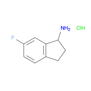 1H-Inden-1-amine, 6-fluoro-2,3-dihydro-, hydrochloride (1:1)