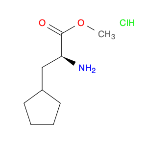 Cyclopentanepropanoic acid, α-amino-, methyl ester, hydrochloride (1:1), (αS)-