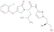 (S)-2-(4-(2-Chlorophenoxy)-2-oxo-2,5-dihydro-1H-pyrrol-1-yl)-N-(1-((S)-2,3-dihydroxypropyl)-1H-pyr…