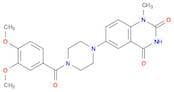 2,4(1H,3H)-Quinazolinedione, 6-[4-(3,4-dimethoxybenzoyl)-1-piperazinyl]-1-methyl-