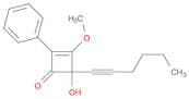 2-Cyclobuten-1-one, 4-(1-hexyn-1-yl)-4-hydroxy-3-methoxy-2-phenyl-