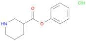 3-Piperidinecarboxylic acid, phenyl ester, hydrochloride (1:1)