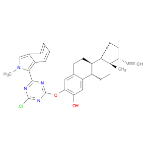19-Norpregna-1,3,5(10)-trien-20-ynol, 3(or 17)-[[4-chloro-6-(2-methyl-2H-isoindol-1-yl)-1,3,5-tria…
