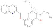 1-Naphthalenol, 2,2-dibutyl-1,2,3,4-tetrahydro-5-(2-quinolinylmethoxy)-