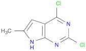 7H-Pyrrolo[2,3-d]pyrimidine, 2,4-dichloro-6-methyl-