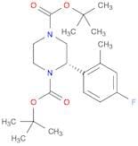 (S)-Di-tert-Butyl 2-(4-fluoro-2-methylphenyl)piperazine-1,4-dicarboxylate