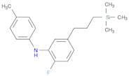 Benzenamine, 2-fluoro-N-(4-methylphenyl)-5-[3-(trimethylsilyl)propyl]-