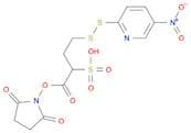 1-(2,5-dioxopyrrolidin-1-yloxy)-4-((5-nitropyridin-2-yl)disulfanyl)-1-oxobutane-2-sulfonic acid