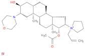 Pyrrolidinium, 1-[(2β,3α,5α,16β,17β)-17-(acetyloxy)-3-hydroxy-2-(4-morpholinyl)androstan-16-yl]-1-…